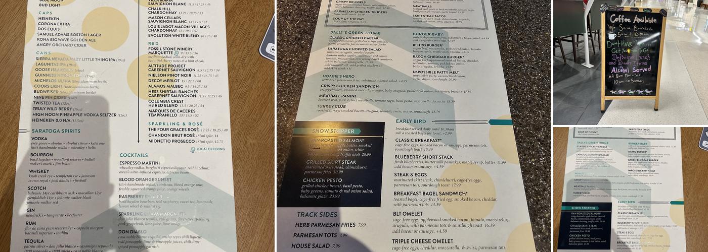 Silks Saratoga Bistro Menu