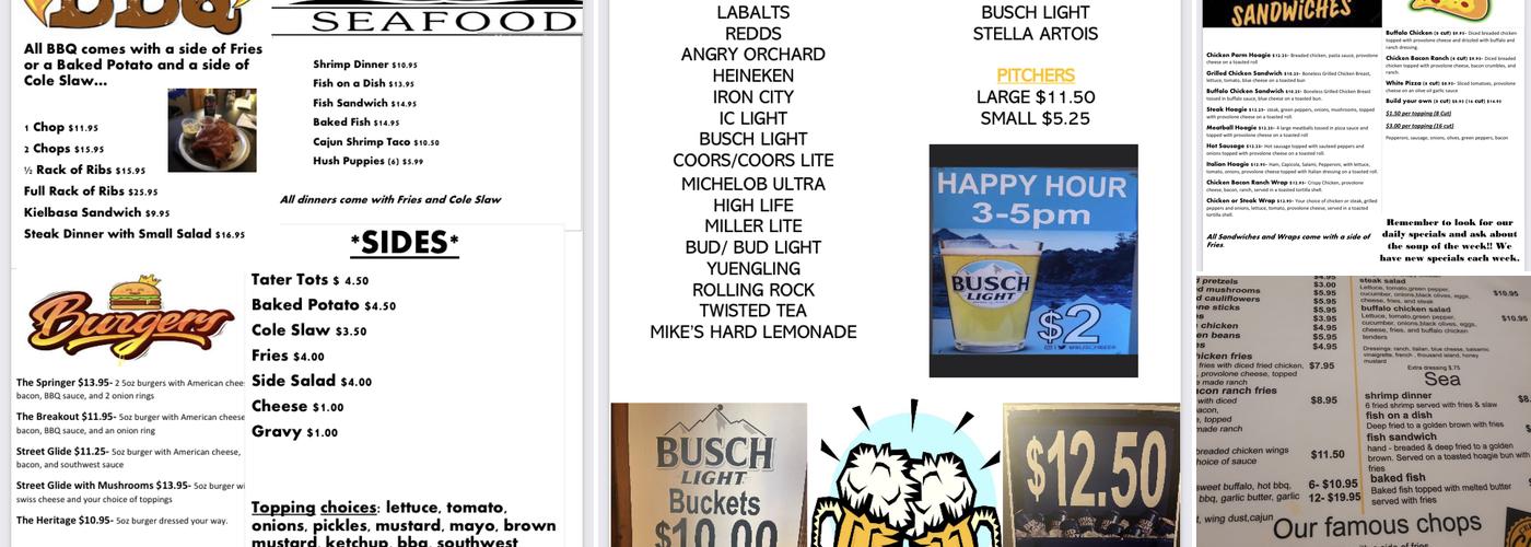 51 South Chop House Menu