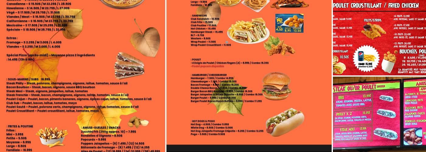 Casse croûte Rocky Menu