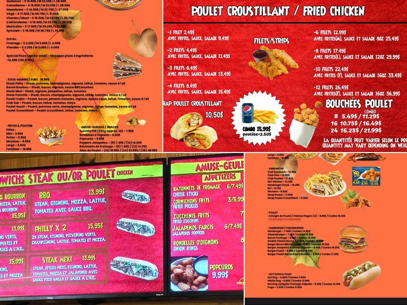 Casse croûte Rocky Menu