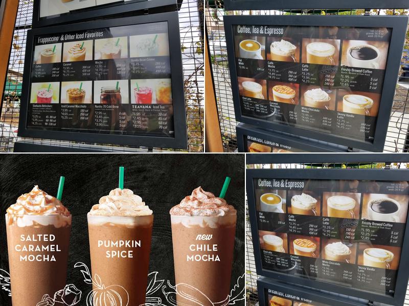 Starbucks Menu