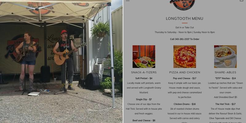 Longtooth Beverage Co. Menu