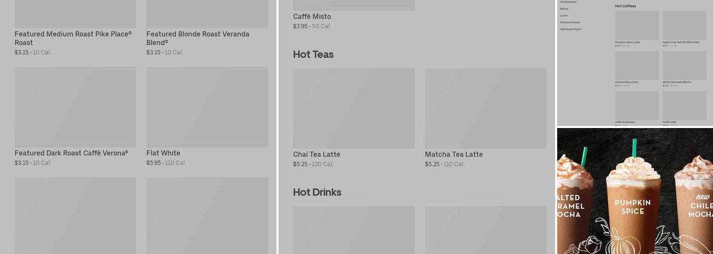 Starbucks Menu