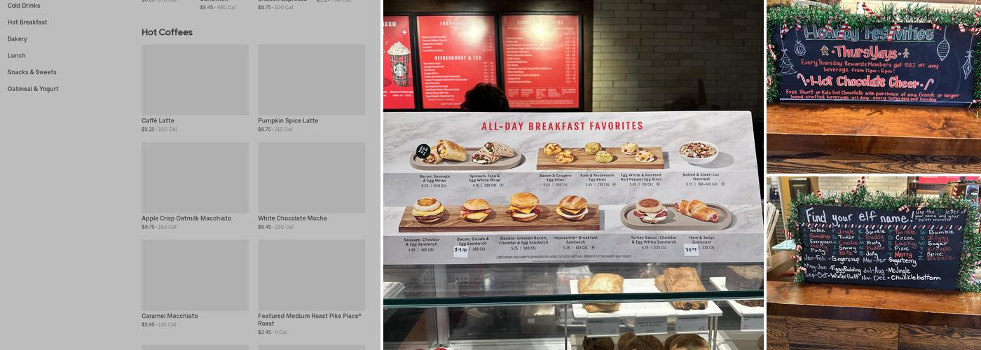 Starbucks Menu
