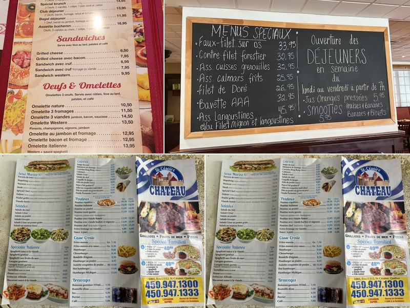 Resto Château St-Césaire Menu
