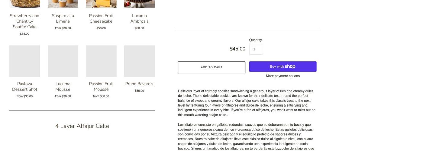 delizzia bakery Menu