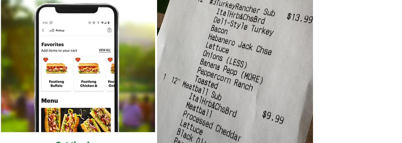 Subway Menu