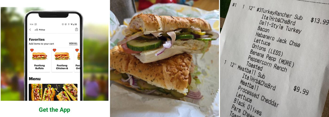 Subway Menu
