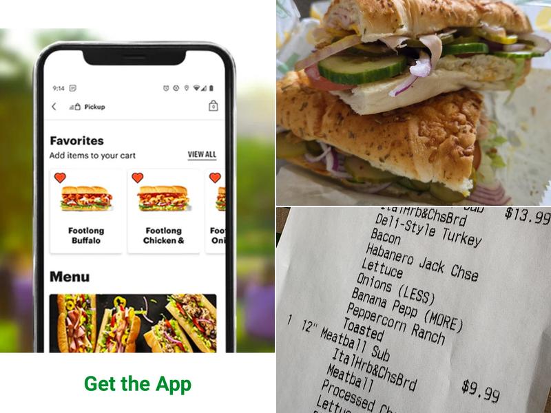 Subway Menu