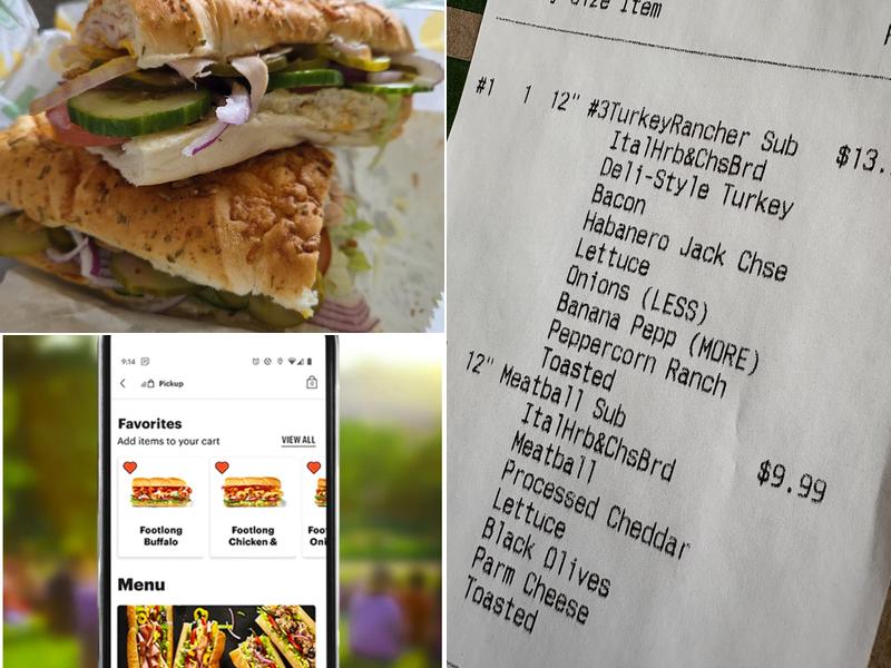 Subway Menu