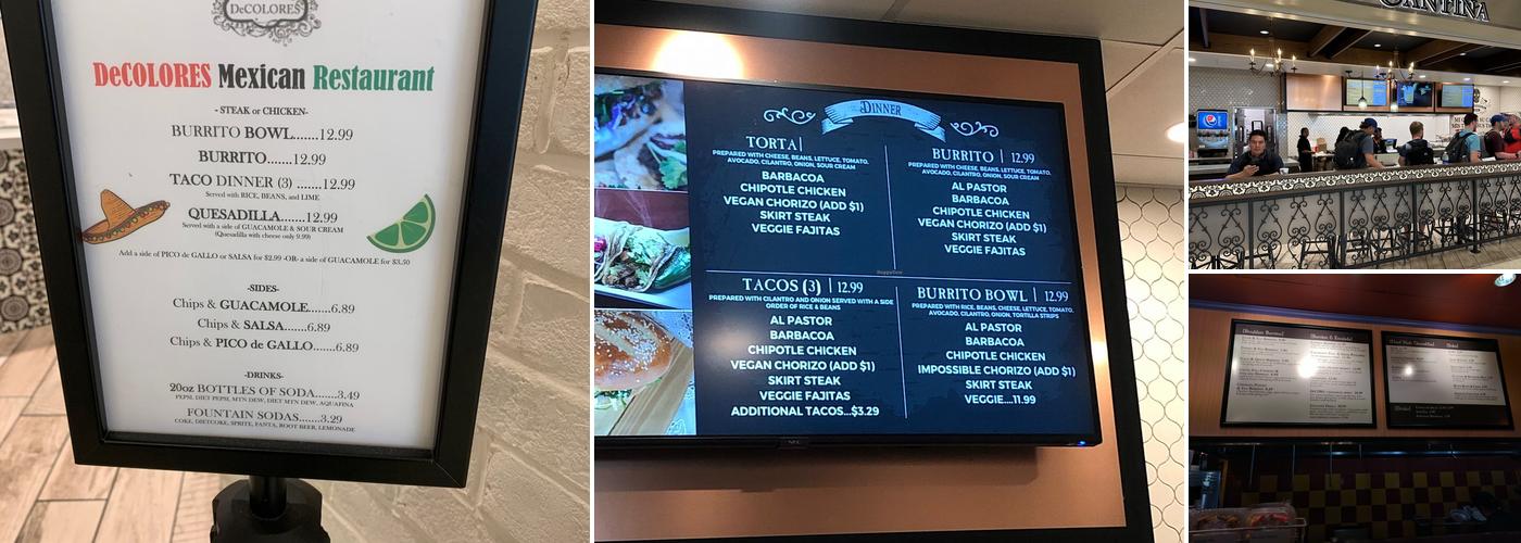 DeColores Menu