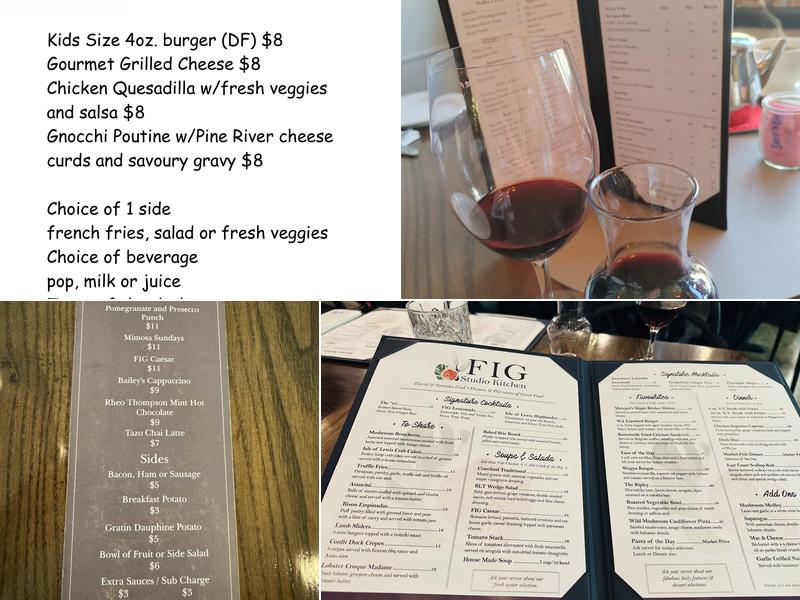 Fig Studio Kitchen Menu