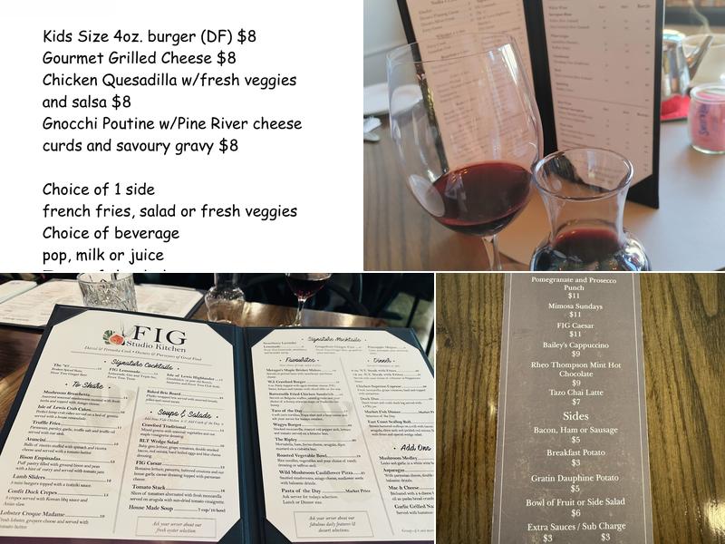 Fig Studio Kitchen Menu