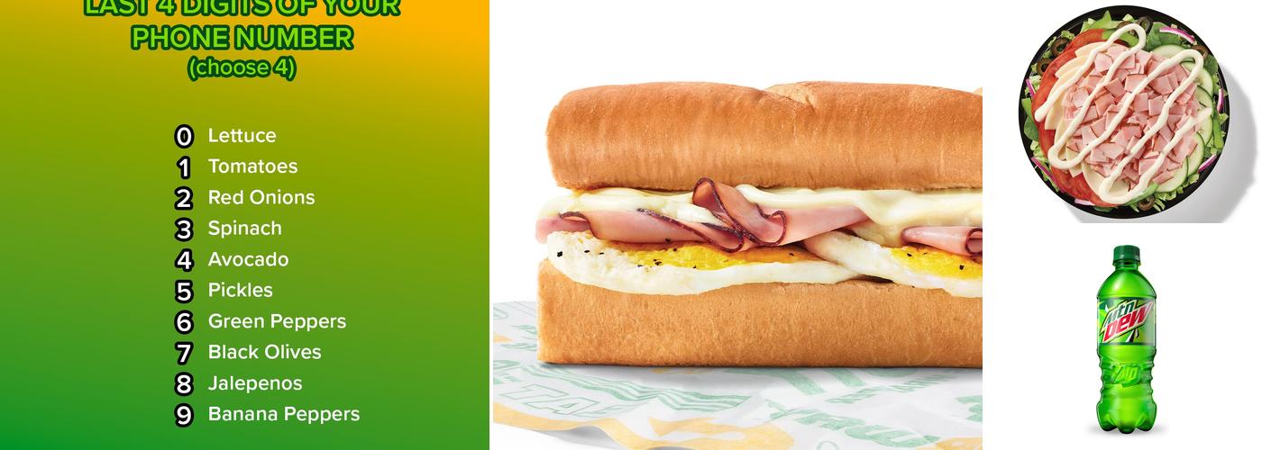Subway Menu
