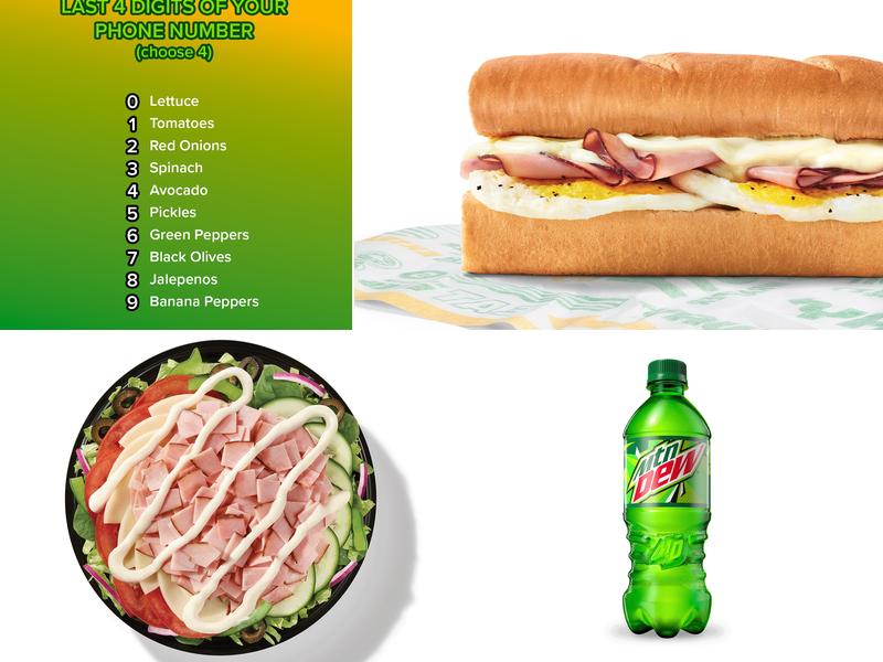 Subway Menu