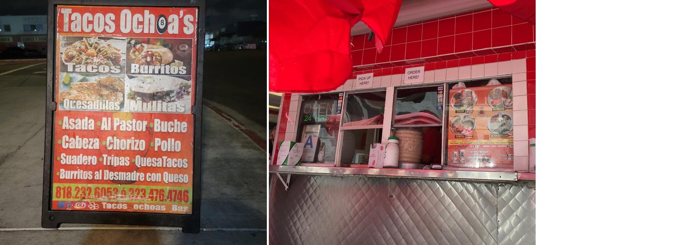 Tacos ochoa's Menu