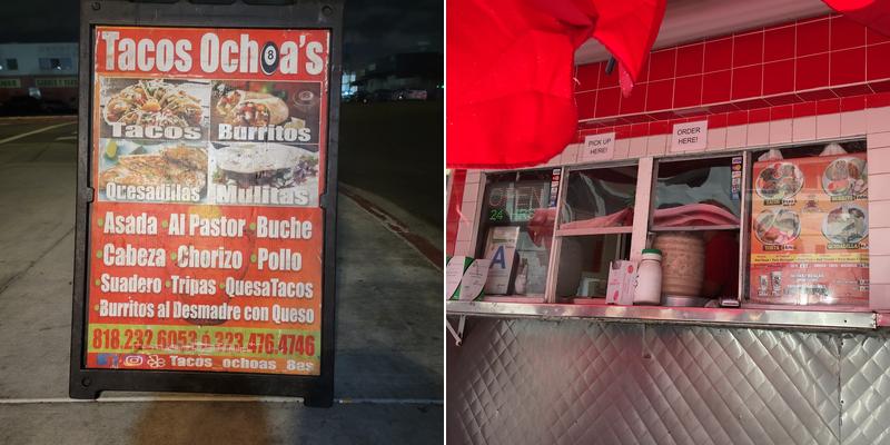 Tacos ochoa's Menu