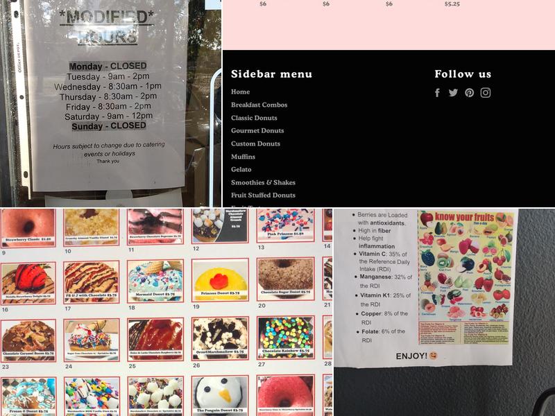 Torys Donuts and Coffee Menu