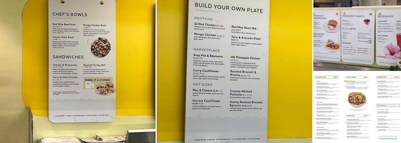 Lemonade Menu