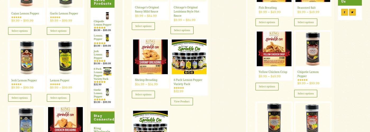 SprinkleOn Menu