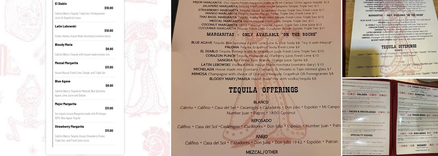 Cafe Corazon Menu
