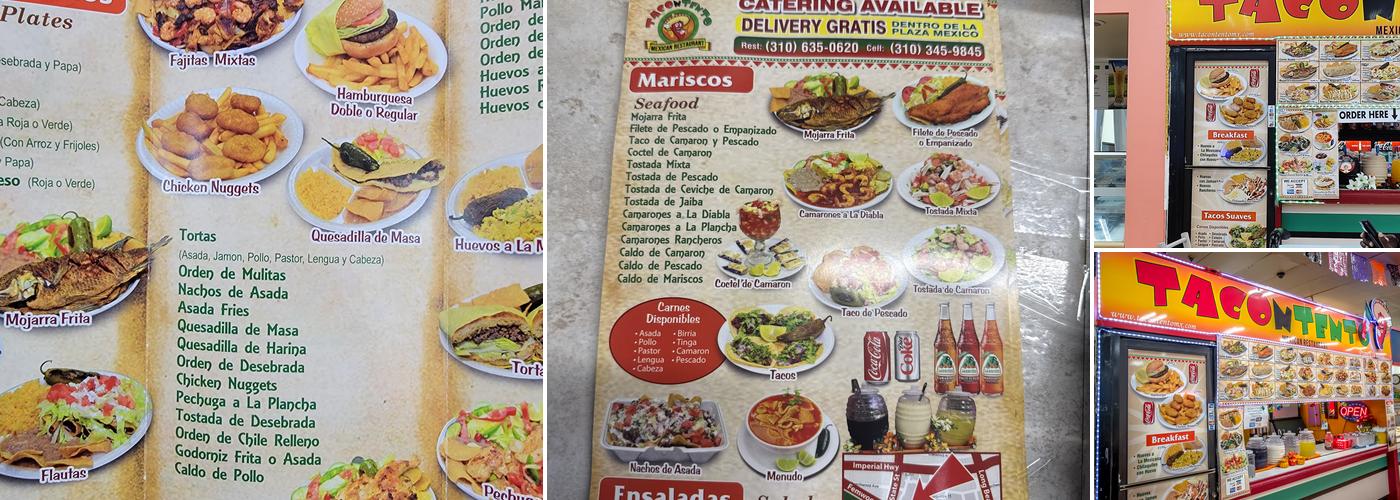 Tacontento Menu