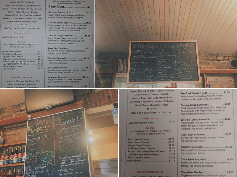 Bagel Bin 2 Menu