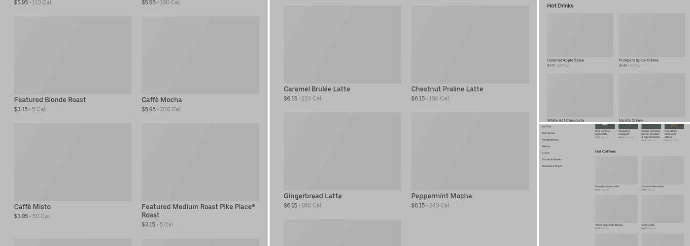 Starbucks Menu