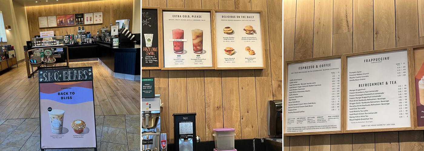 Starbucks Menu