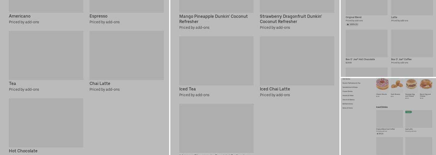 Dunkin' Menu