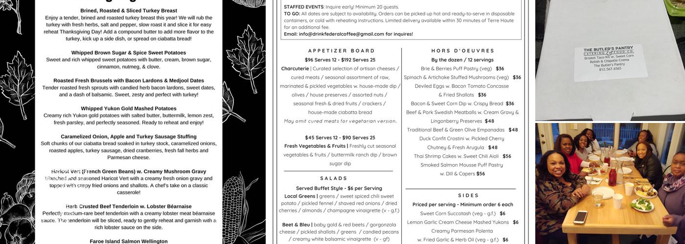 The Butler's Pantry Food Co. Menu