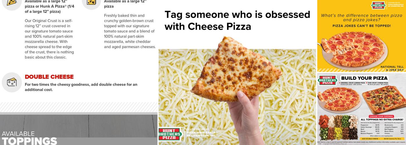 Hunt Brothers Pizza Menu