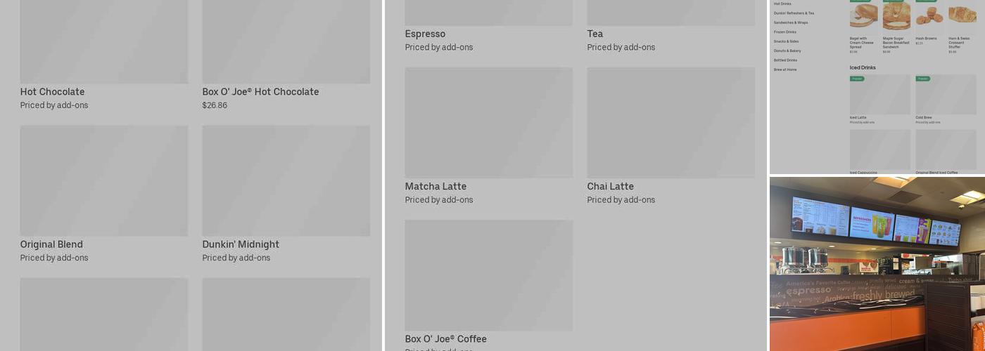 Dunkin' Menu