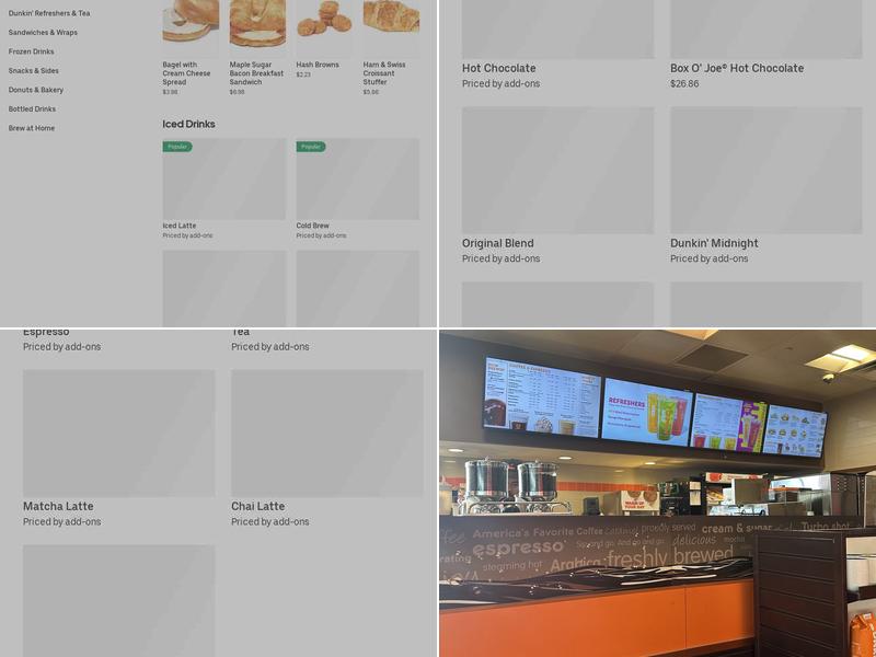 Dunkin' Menu