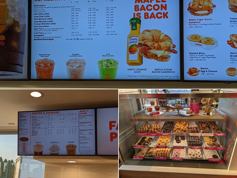 Dunkin' Menu