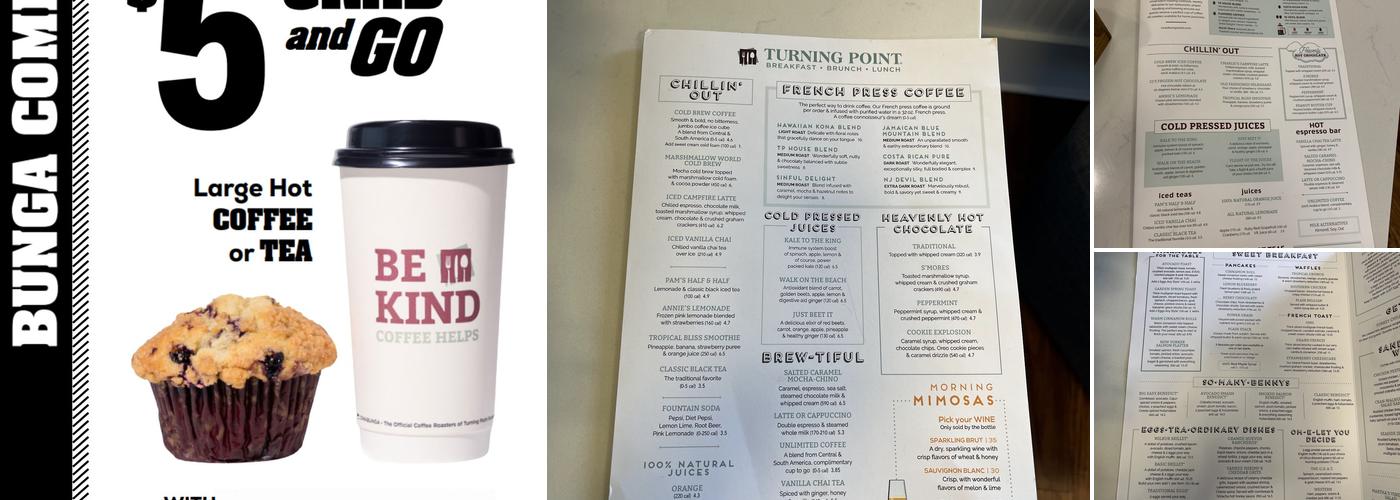 Cowabunga Coffee Roasters Menu