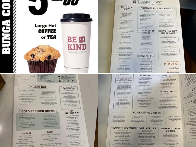 Cowabunga Coffee Roasters Menu