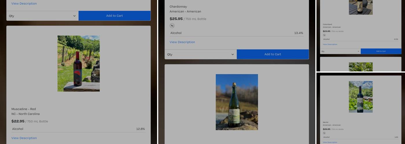 Grandfather Vineyard & Winery Menu