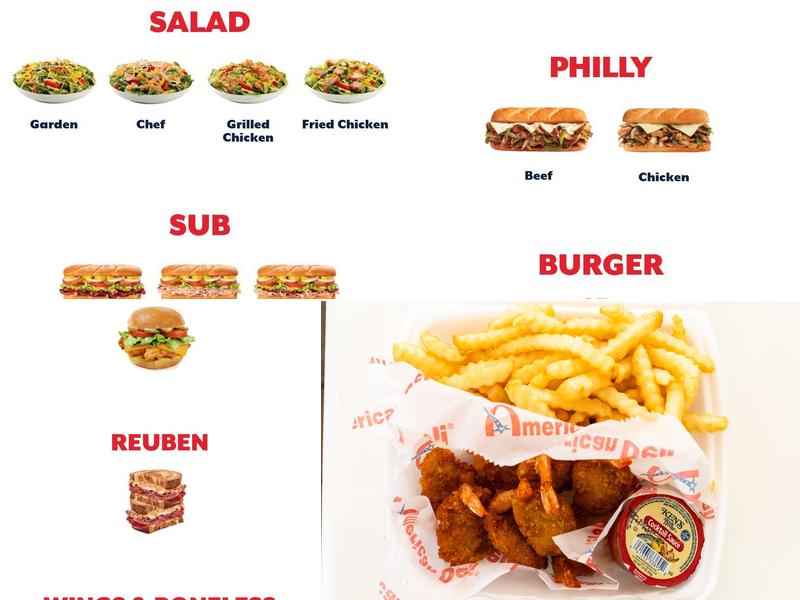 American Deli Menu