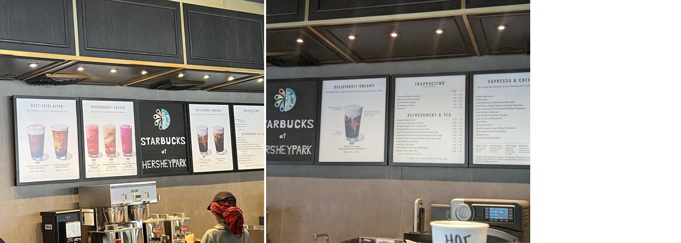 Starbucks Menu