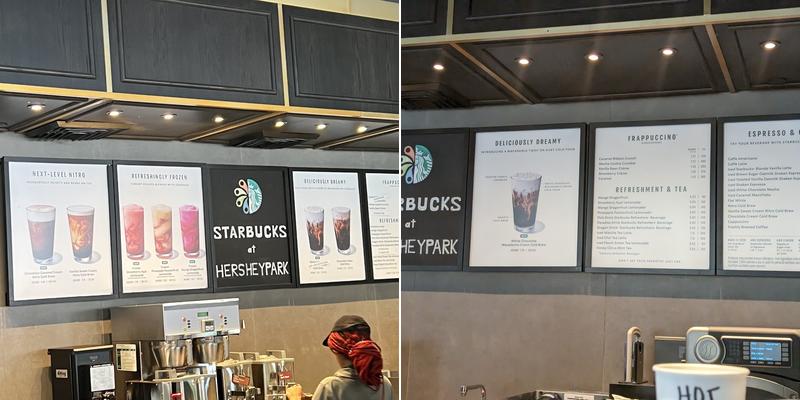Starbucks Menu