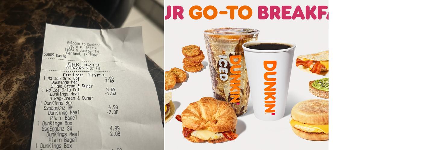 Dunkin' Menu