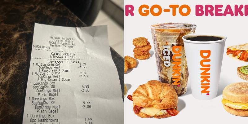 Dunkin' Menu