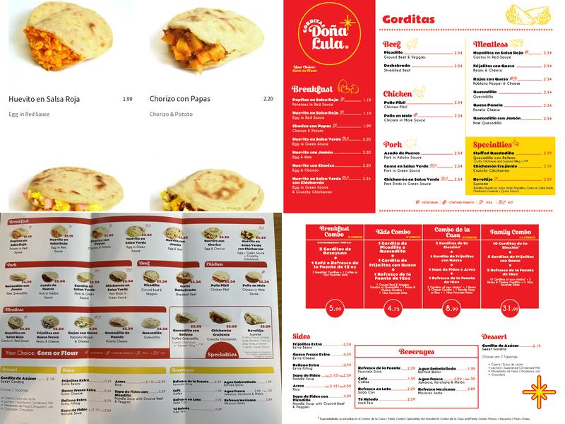 Gorditas Doña Lula Menu