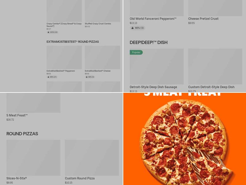 Little Caesars Pizza Menu