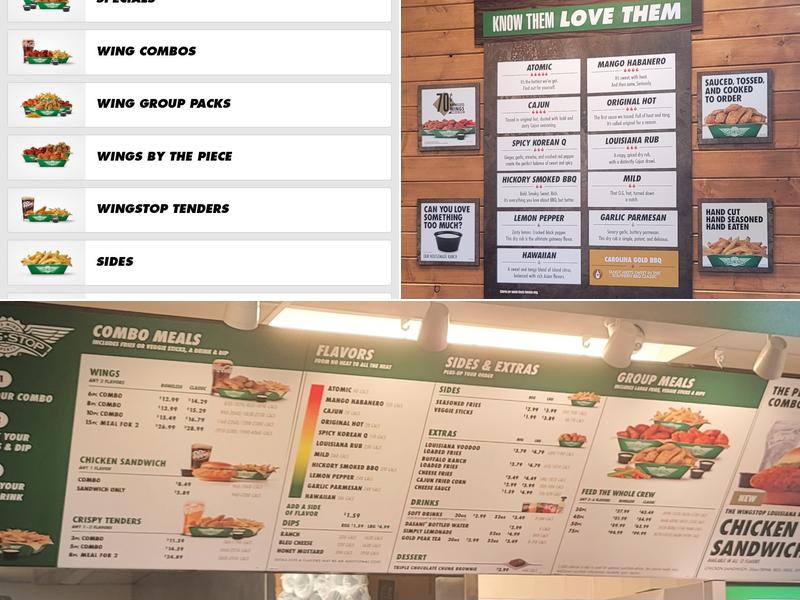 Wingstop Menu
