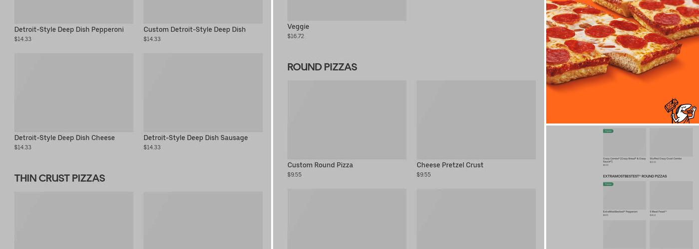 Little Caesars Pizza Menu