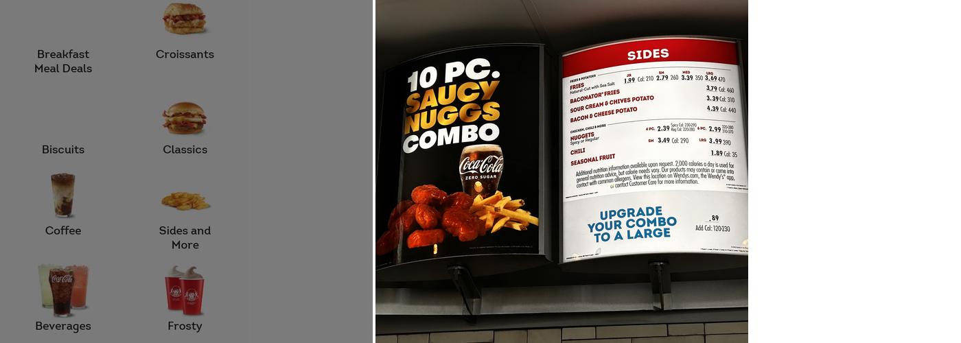 Wendy's Menu