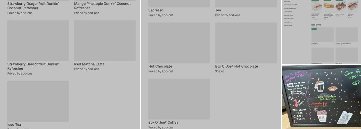 Dunkin' Menu