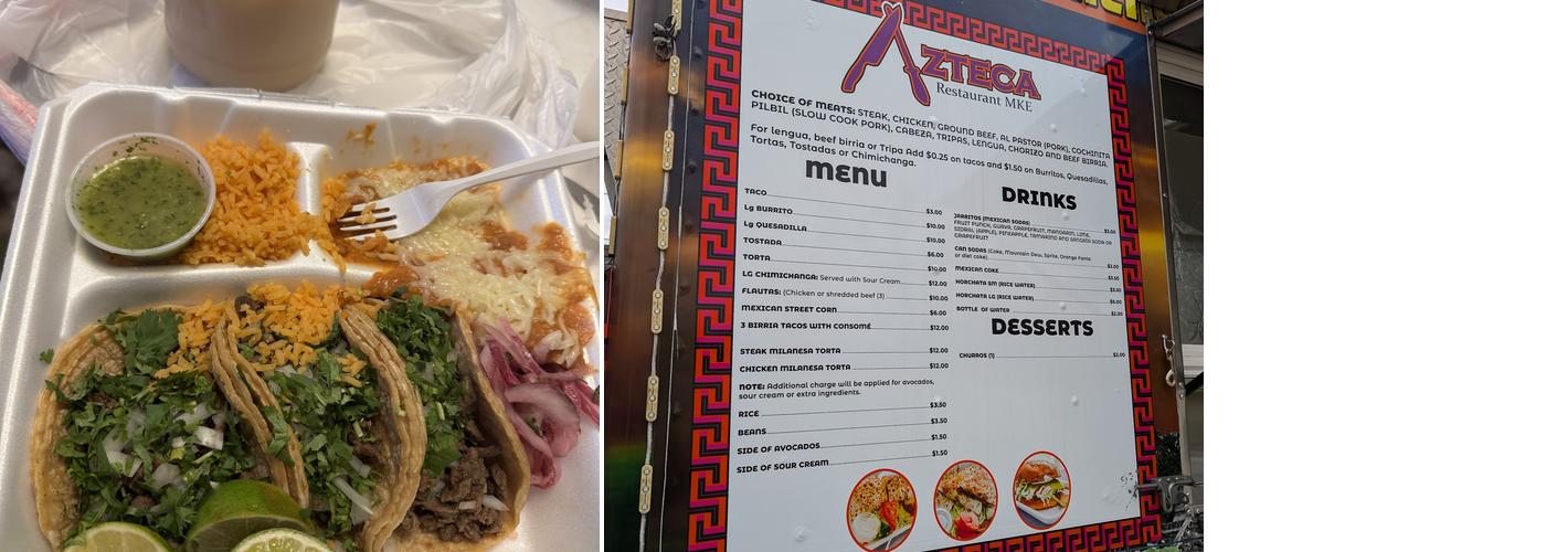 Azteca Taco Truck 2 Menu